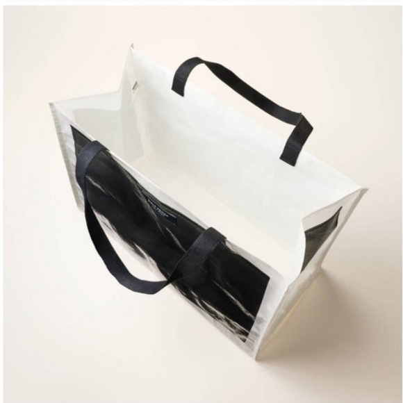 Kate Spade X Target Black and White Reusable Shopping Bag Large Tote - Picture 1 of 4